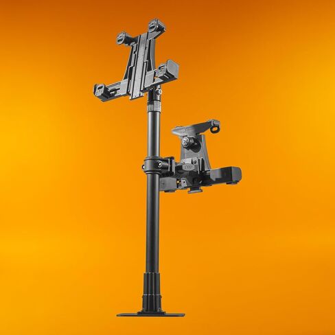 iBOLT Dock'n Lock Drill Base Locking حامل الكمبيوتر اللوحي المزدوج - نقطة الشراء/حامل POS - مثالي لتطبيقات التوصيل ونقاط البيع والبيع بالتجزئة وإدارة الطلبات - يناسب الأجهزة اللوحية مقاس 7 إلى 10 بوصة in Kuwait