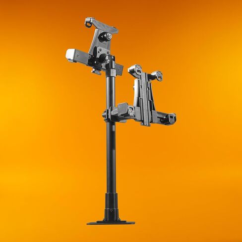 iBOLT Dock'n Lock Drill Base Locking حامل الكمبيوتر اللوحي المزدوج - نقطة الشراء/حامل POS - مثالي لتطبيقات التوصيل ونقاط البيع والبيع بالتجزئة وإدارة الطلبات - يناسب الأجهزة اللوحية مقاس 7 إلى 10 بوصة in Kuwait