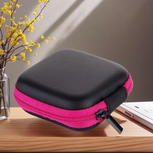 Lightweight Travel Earphone Case, Sleeve Storage Bag Digital Device Organizer, Fashion Accessories Organizer(Orange) in Kuwait