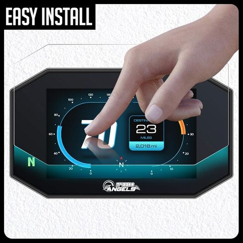 Speedo Angels Dashboard Screen Protector compatible with MT-09 / FZ-09 (SP) (2021-) 2 x Ultra Clear & 2 x Anti Glare in Kuwait