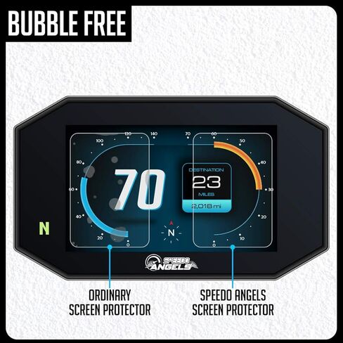 Speedo Angels Dashboard Screen Protector compatible with MT-09 / FZ-09 (SP) (2021-) 2 x Ultra Clear & 2 x Anti Glare in Kuwait