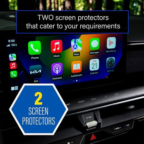 Screen Protector Designed for 2027 Kia Telluride 30 inch Instrument Cluster Infotainment Navigation Dashboard Display Matte Anti-Glare 2 Pack Each in Kuwait