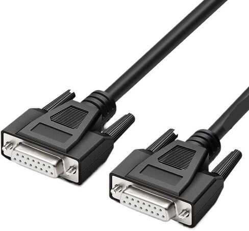 DB15 Male to Female Custom Industrial Grade Cable Pure Copper Parallel 15 Pin Serial Extension Cable 2 Rows Pinout 1m 5m 10m 30m(Male to Male,10M) in Saudi Arabia