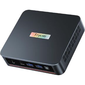 كمبيوتر Trycoo WI6 Mini PC Alder Lake N95(يصل إلى 3.4 جيجا هرتز)، 16 جيجا DDR4 512 جيجا SSD، كمبيوتر مكتبي صغير 4K شاشة ثلاثية، Type-C، Dual HDMI، RJ45 LAN Ethernet، WiFi5، BT4.2 للمكتب والمنزل والأعمال in Kuwait