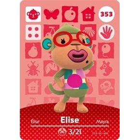 Elise - Nintendo Animal Crossing Happy Home Designer Series 4 Amiibo Card - 353 in Kuwait
