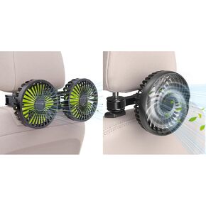 Hayousui Dual Head Car Fan and USB Car Fans for Backseat in Kuwait