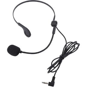 SUNGOOYUE Headset Microphone, Wired Over Ear Boom Mic with 3.5mm Male Connector, Adjustable Flexible Design for Voice Amplifier Teacher Presenter Coaching Singing Conference in Kuwait