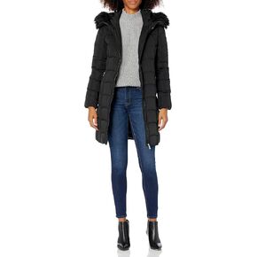 Calvin Klein Womens Button Front Single Breasted Wool Coat in Saudi Arabia