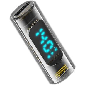 JSER Type-C USB-C Male to Female Extension Adapter Smart LED Display Current Voltage Transparent USB4.0 40Gbps 240W Monitoring Tester Detector in Kuwait