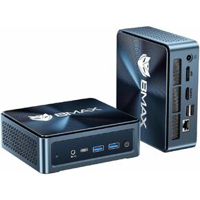 Bmax B9 Plus Mini PC, 12th Gen Intel Core i5-1235U (10C/12T, Beats N100/N150/4300U/5500U), 24GB LPDDR5 RAM 512GB NVMe SSD, Micro Desktop Computer Support Dual SSD, WiFi 6, Triple 4K Display, Win 11 in Saudi Arabia