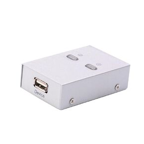 جهاز مشاركة الطابعة والماسح الضوئي Balacoo USB 2.0 لجهازي كمبيوتر، صندوق مشاركة محيطي محدد USB تلقائي بدون كابل، متوافق مع Windows، للاستخدام المنزلي والمكتبي in Kuwait