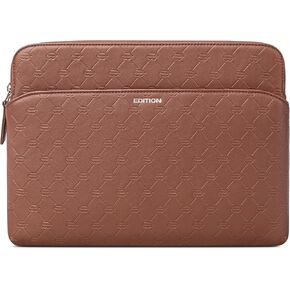 Comfyable x Edition Tablet Sleeve 11 Inch, Compatible with 11" iPad Air/Pro M4 2026, Smart/Magic Keyboard with Pencil Holder, Faux Leather Case with a Front Zip Pocket for Men Women, Brown in Kuwait