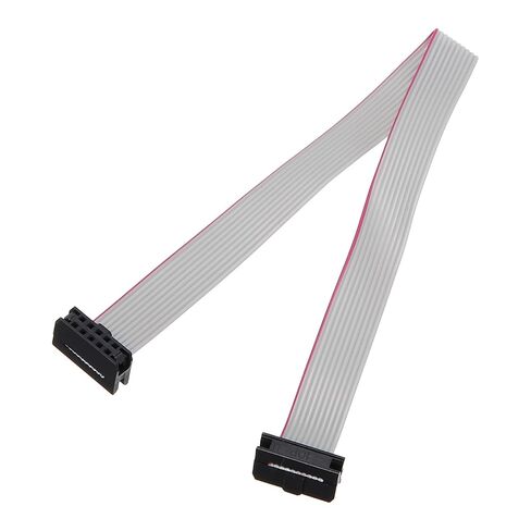 MECCANIXITY IDC Connector Flat Ribbon Cable, 10 Pins 2mm Pitch 20cm Length FC to FC Dual Female Connector Flat Ribbon Cable Wire for Industrial Electronics, Gray in Kuwait