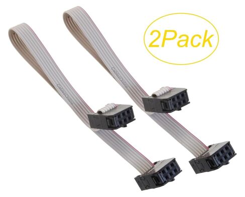 CablesOnline، 2 حزمة 6 بوصات 6 دبابيس (2 × 3) 2.54 مم من أنثى إلى أنثى IDC 6 أسلاك شريطية مسطحة، FR-0606-2 in Kuwait