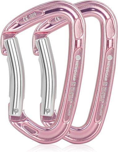 NewDoar Ultra-Light Aluminum Quickdraws Straight Bent Gate, Lightweight Rock Climbing Quickdraw Set with Keylock Nose for Alpine Climbing Gear for Professional Sport and Trad Rock in Saudi Arabia