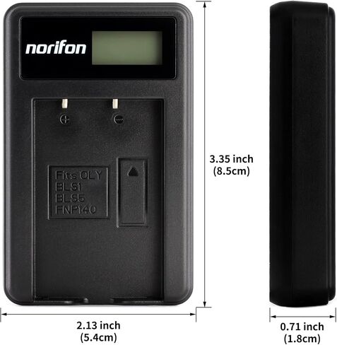 Norifon NP-140 LCD USB Charger for Fujifilm FinePix S100FS, Finepix S200EXR, S200FS, S205EXR Camera and More in Kuwait