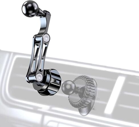 17mm Ball Joint Extension Arm Female to Male Head Adapter Aluminum for Car Air Vent Phone Stand & Map Mount Holder in Kuwait