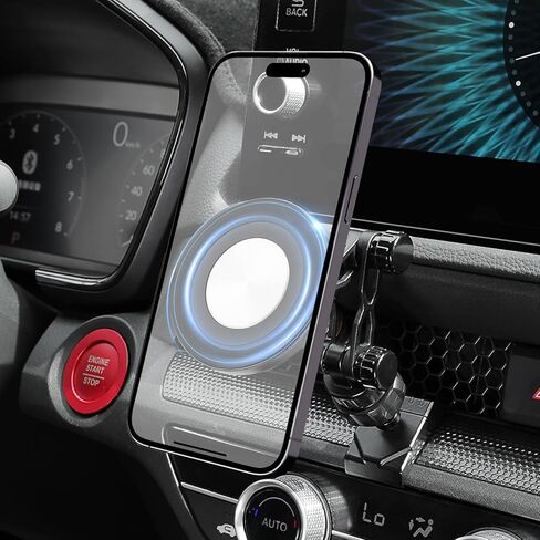 Autorder Upgraded Magnetic Car Phone Holder for 2022-2026 Honda Civic/2023-2026 CRV Accessories Strong Adsorption Phone Mount 360°Flexible Adjustment Magnetic Phone Stand Fit for All Smartphone in Kuwait