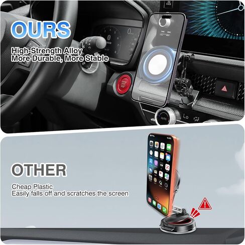 Autorder Upgraded Magnetic Car Phone Holder for 2022-2026 Honda Civic/2023-2026 CRV Accessories Strong Adsorption Phone Mount 360°Flexible Adjustment Magnetic Phone Stand Fit for All Smartphone in Kuwait