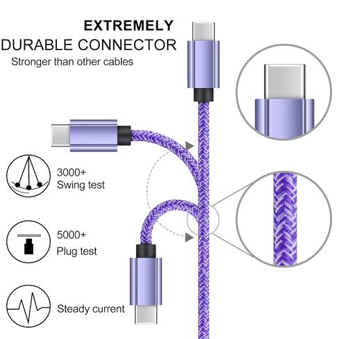 شاحن Google Pixel 6FT USB C كابل شحن سريع لـ Google Pixel 10a 10 Pro XL 10 Pro Fold 9a 9 Pro 8 7 6 C شاحن سلكي من النوع C شاحن سريع لهاتف iPhone 17e 17 Pro Max، Samsung S26 S25 Android in Kuwait