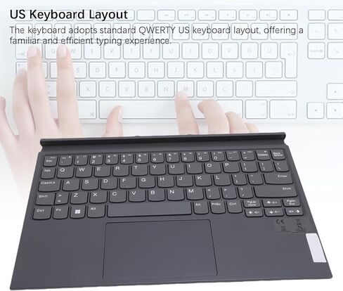 EBTOOLS 2 in 1 Tablet Keyboard for D10 Yoga Duet3 Wireless Ultra Slim with Touchpad and Built in Rechargeable Battery for Tablet Laptop Keyboard Replacement in Kuwait