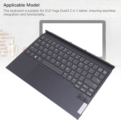 EBTOOLS 2 in 1 Tablet Keyboard for D10 Yoga Duet3 Wireless Ultra Slim with Touchpad and Built in Rechargeable Battery for Tablet Laptop Keyboard Replacement in Kuwait