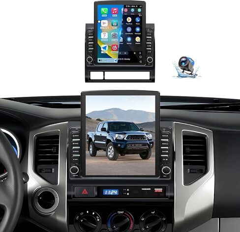 راديو ستيريو للسيارة Android 14 متوافق مع Toyota Tacoma 2005-2015 ترقية CarPlay اللاسلكية وكاميرا احتياطية Android Auto AHD 9.7 شاشة تعمل باللمس GPS SWC FM WiFi Bluetooth 2+64G in Kuwait