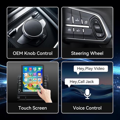 راديو ستيريو للسيارة Android 14 متوافق مع Toyota Tacoma 2005-2015 ترقية CarPlay اللاسلكية وكاميرا احتياطية Android Auto AHD 9.7 شاشة تعمل باللمس GPS SWC FM WiFi Bluetooth 2+64G in Kuwait