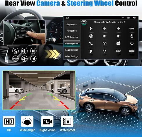 راديو ستيريو للسيارة Android 13 لـ 1998-2008 Ford E150 E250 E350 Super Duty مع CarPlay اللاسلكي وAndroid Auto، شاشة تشغيل تعمل باللمس 7 بوصة للسيارة، بلوتوث/WiFi/GPS/FM/RDS/SWC/كاميرا احتياطية/ميكروفون in Kuwait