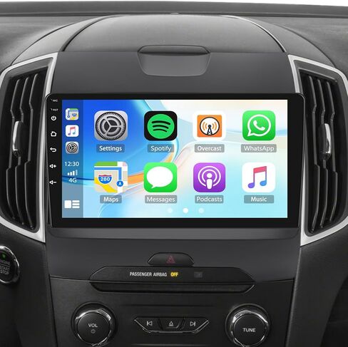 4+64GB Android 13 Car Stereo Radio for Ford Edge 2015-2018, Fits Base & Mid Trim, 9-inch Touchscreen with Wireless CarPlay Android Auto GPS Navigation Bluetooth WiFi FM/RDS, AHD Backup Camera in Kuwait