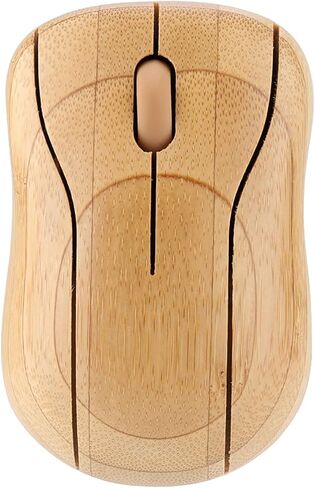 VBESTLIFE 2.4GHz Bamboo Wireless Mouse, Natural Wood Computer Mouse with Low Noise, for Wins PC Laptop Desktop in Kuwait