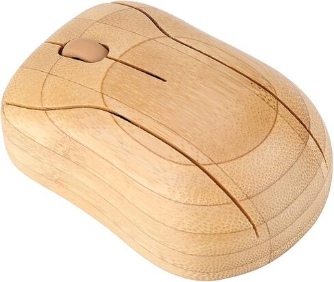 VBESTLIFE 2.4GHz Bamboo Wireless Mouse, Natural Wood Computer Mouse with Low Noise, for Wins PC Laptop Desktop in Kuwait