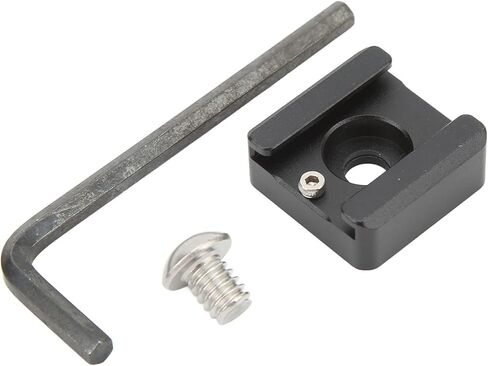 Cold Shoe Mount Adapter, Aluminum Alloy Expansion Bracket with 1 / 4in Screw Hole, Compact Size - Durable Construction, Easy Device Attachment, Ideal for Camera Cage and Outdoor in Kuwait