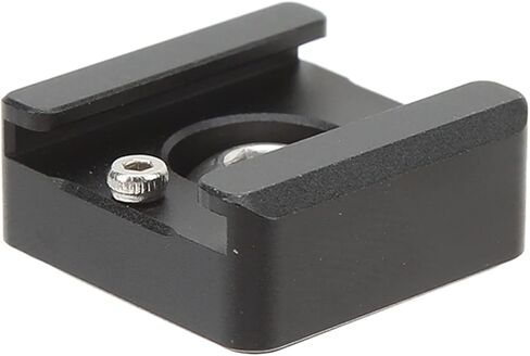 Cold Shoe Mount Adapter, Aluminum Alloy Expansion Bracket with 1 / 4in Screw Hole, Compact Size - Durable Construction, Easy Device Attachment, Ideal for Camera Cage and Outdoor in Kuwait