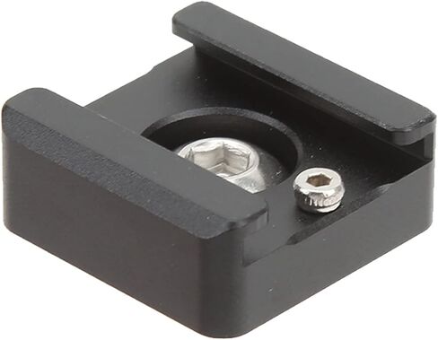 Cold Shoe Mount Adapter, Aluminum Alloy Expansion Bracket with 1 / 4in Screw Hole, Compact Size - Durable Construction, Easy Device Attachment, Ideal for Camera Cage and Outdoor in Kuwait