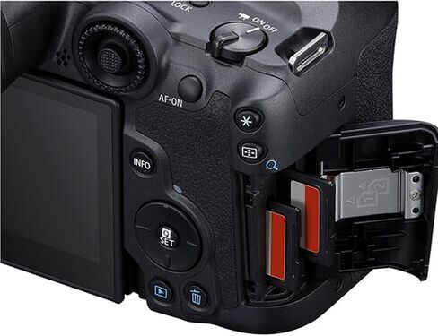 Canon EOS R7 32.5MP APS-C CMOS Sensor Mirrorless Camera with 18-45mm + 75-300mm Lenses + 128GB Extreme Memory, LED Video Light, Wide Angle Lens, Telephoto Lens, Filters- 44pc Pro Bundle (Renewed) in Kuwait