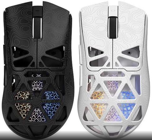 G11 Wireless Gaming Mouse, Bluetooth 5.0/2.4GHz/Wired Tri-Mode, PAW3311 Sensor, Ultra-Lightweight Honeycomb RGB Mouse, 22000 DPI Adjustable, Rechargeable, Ergonomic – Black in Kuwait
