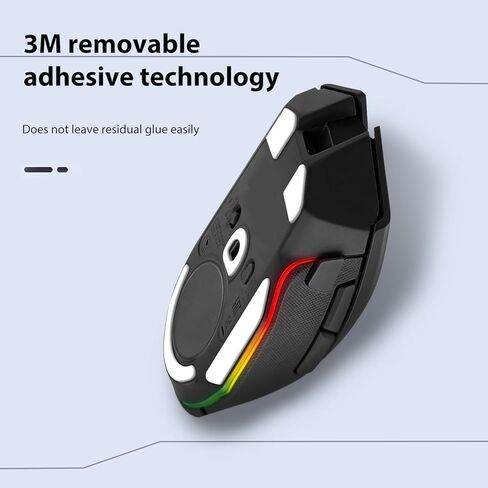 مجموعتان من زلاجات Basilisk V3 Pro Ice Mouse، أقدام بديلة PTFE متوافقة مع ماوس الألعاب اللاسلكي Razer Basilisk V3 Pro، وسادة تزلج ناعمة ومتينة (0.7 مم/أبيض) in Kuwait