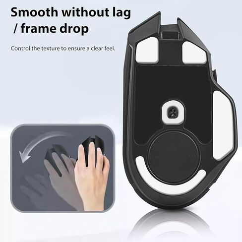 مجموعتان من زلاجات Basilisk V3 Pro Ice Mouse، أقدام بديلة PTFE متوافقة مع ماوس الألعاب اللاسلكي Razer Basilisk V3 Pro، وسادة تزلج ناعمة ومتينة (0.7 مم/أبيض) in Kuwait