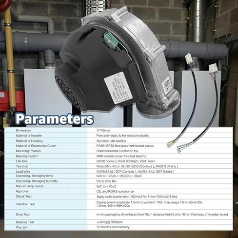 Ballmers RG148/1200-3633-010312 منفاخ مروحة تبريد 1200-3633-010312-108 115/120V 300W منفاخ مروحة تبريد in Kuwait