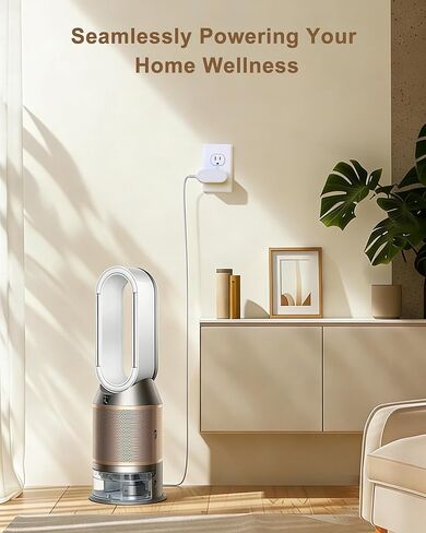 شاحن VHBW 20 فولت متوافق مع Dyson Pure Cool TP04 TP05 TP06 TP07 TP09 TP10، Hot+Cool HP04 HP06 HP07 HP09 HP10، مرطب PH01 PH02 PH03 PH04. استبدال 281831-05 310415-20 in Kuwait