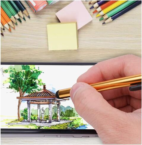 قلم ممتاز [30 حزمة] متوافق مع قلم اللمس الرقمي الرفيع المخصص Lenovo Tab M8 (FHD) لشاشة اللمس السعوية الخاصة بك! (أسود فضي أحمر) in Kuwait