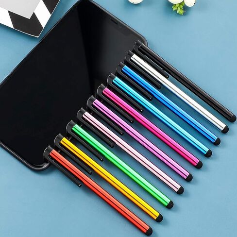 قلم ممتاز [30 حزمة] متوافق مع قلم اللمس الرقمي الرفيع المخصص Lenovo Tab M8 (FHD) لشاشة اللمس السعوية الخاصة بك! (أسود فضي أحمر) in Kuwait
