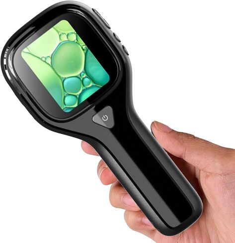 مجهر رقمي محمول مع شاشة 2 بوصة قابلة للتعديل وإضاءة LED ومكبرات جيب صغيرة لفحص مجوهرات العملات المعدنية ومجهر محمول قابل للتوصيل عبر USB in Kuwait