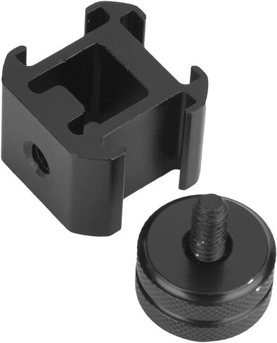 Zerodis Triple Hot Shoe Mount Adapter 3 Slot Metal Base for Microphone LED Light Monitor with Universal Hot Shoe Connector for DSLR Cameras Other Accessories in Kuwait