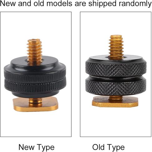 Zerodis 1/4 Screw Hot Shoe Adapter Holder Mount for Camera Flash Light Stand with CNC Machined Metal Thread Durable Anti Rust Other Accessories in Kuwait