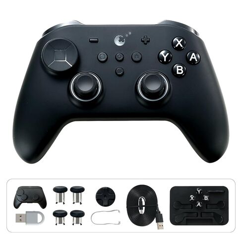 GuliKit TT MAX Revision Wireless Controller for Switch 2/1, PC, Android, iOS, SteamOS with 720° Adjustable Tension TMR Joysticks, 4 Back Buttons, Hyperlink 2 Tech for 2.16ms Low Latency, Switch Wakeup - Black in Kuwait