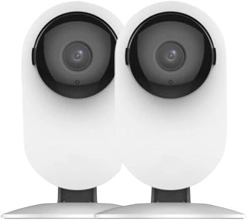 كاميرا منزلية 2K WiFi 2/4pcs Kit 3MP مع رؤية ليلية IP حماية أمنية AI تعمل بالطاقة البشرية / كشف الصوت (2pcs) in Kuwait