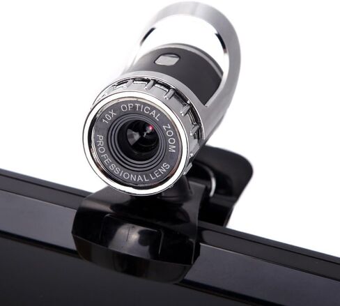 كاميرا ويب USB 2.0 12 ميجابيكسل عالية الدقة كاميرا ويب 360 درجة مع ميكروفون مشبك لسطح المكتب سكايب والكمبيوتر والكمبيوتر المحمول in Kuwait