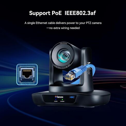 20X Optical Zoom NDI 4K AI Auto Tracking PTZ Bundle UHD20U-4KN-3 USB/HDMI/LAN PoE for Live Streaming Camera with 4D Joystick 5" LCD Screen Preview PTZ Camera Controller in Kuwait